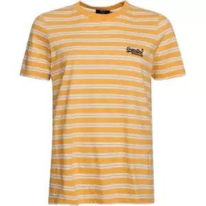 Image of Superdry OL Stripe T Shirt - Orange