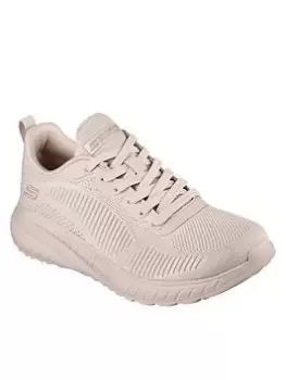 image of Skechers Bobs Squad Chaos Trainers, Nude, Size 5, Women