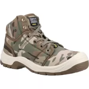 image of Mens Desert Camo Safety Boots (11 UK) (Multicoloured) - Safety Jogger