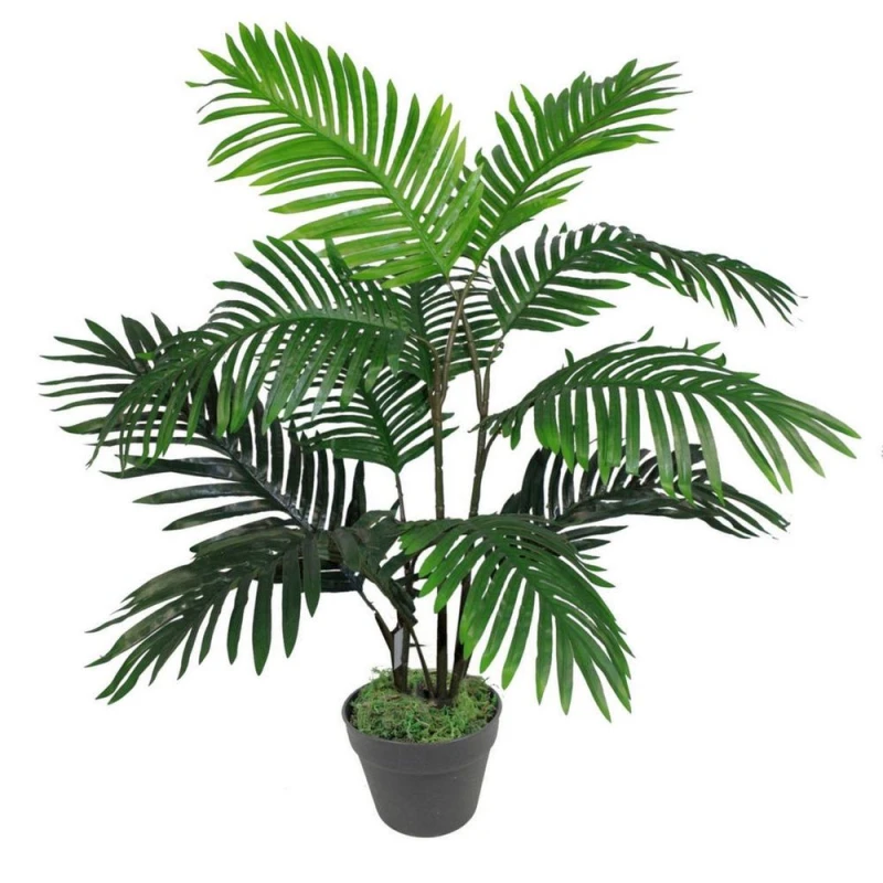 Image of Leaf 90cm Leaf Design UK Large Realistic Artificial Palm Tree Green unisex