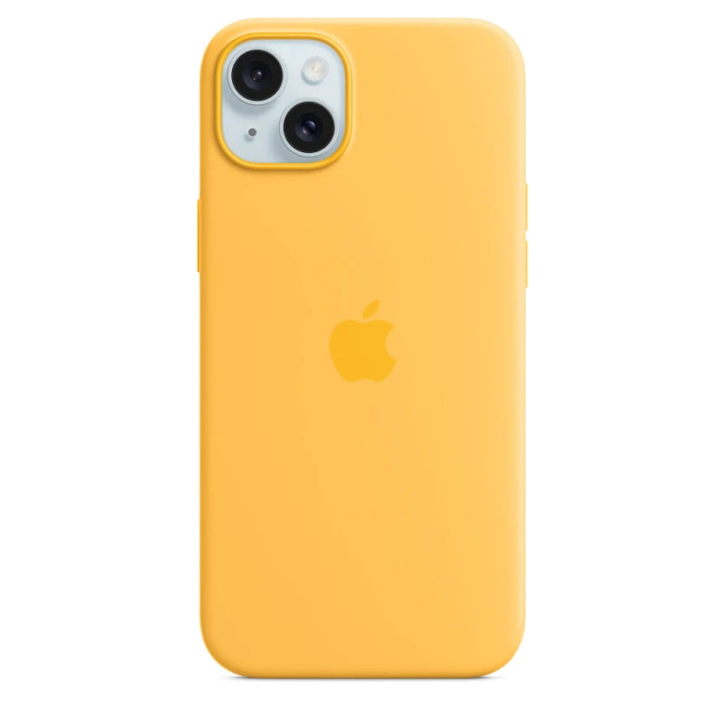 Image of Apple iPhone 15 Plus Silicone Case with MagSafe - Sunshine MWNF3ZM/A
