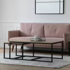 Image of Indio Nest of Coffee Tables Light Wood