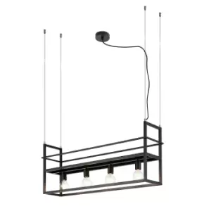 Image of Jeffer Bar Pendant Ceiling Light Black