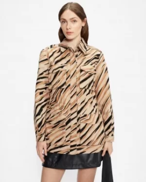 Image of Ted Baker Printed Utility Cargo Jacket