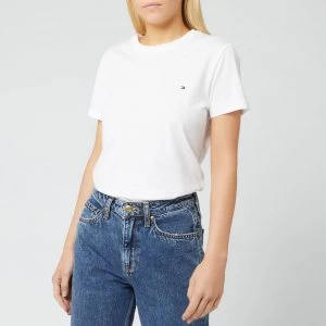 Image of Tommy Hilfiger Womens Heritage Crew Neck T-Shirt - Classic White - L
