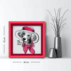 Image of 3030AHS-033 Multicolor Decorative Framed MDF Painting