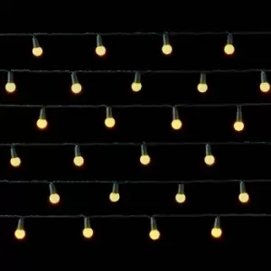 image of Premier Decorations 100 Multi Action Warm White Pearl Berry LED Lights