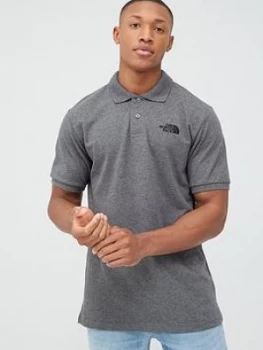 The North Face Piquet Polo - Medium Grey Heather Size M Men