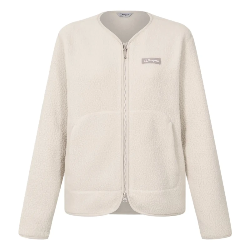 Image of Womens zipped fleece Berghaus Hanby relaxed Gris Female XS/S