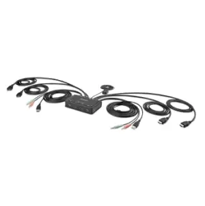 Image of StarTech.com 2-Port Dual-Monitor HDMI Cable KVM Switch, 4K 60Hz,...