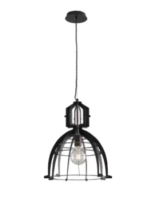 image of URBAN Wire Frame Pendant Ceiling Light Bronze 40x46cm