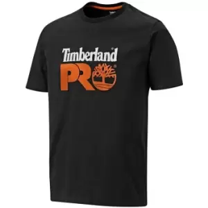 Image of Timberland Pro Cotton T-Shirt - Jet Black Small - Black