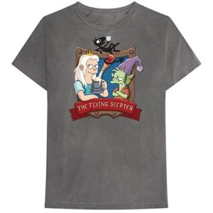 Image of Disenchantment - Flying Scepter Unisex Large T-Shirt - Grey