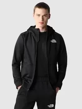 image of The North Face Mountain Athletics Full Zip Fleece - Black, Size S, Men