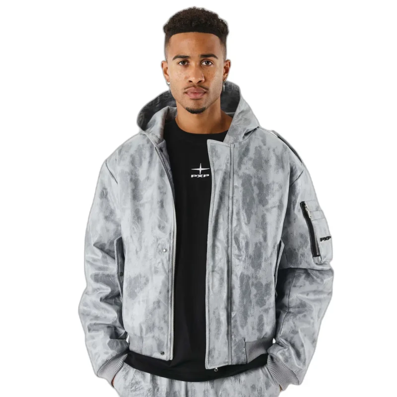Image of Project X Paris Hooded jacket Project X Paris Erosion Gris Male S