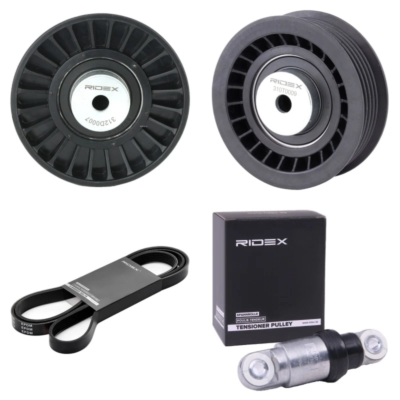 Image of RIDEX 542R0436 V-ribbed belt set V-Ribbed Belt Set (542)