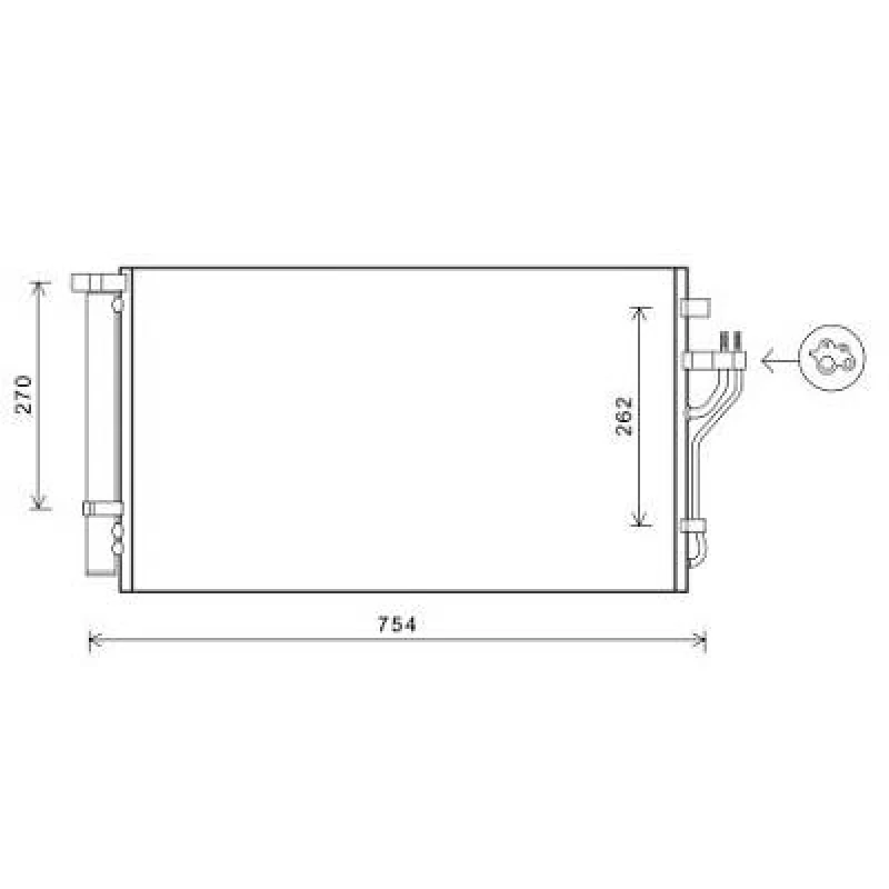 Image of Air conditioning condenser DIEDERICHS DCC1914