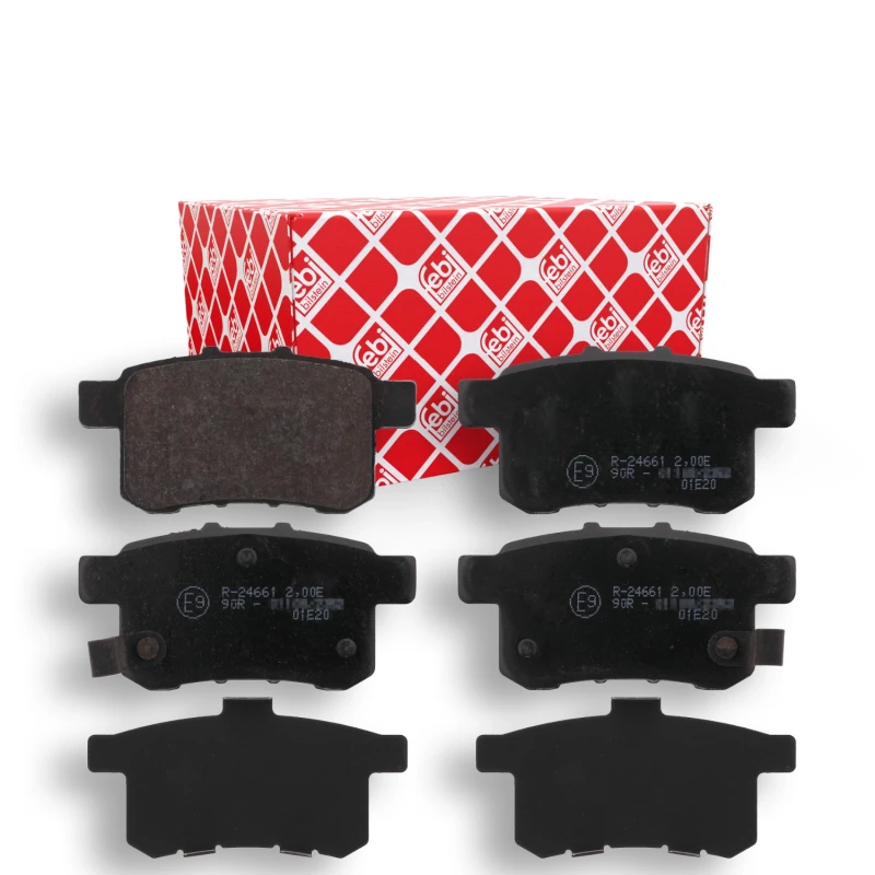 Image of FEBI BILSTEIN 16766 Brake pad set Rear Axle, with acoustic wear warning Brake Pad Set,disc brake (402)