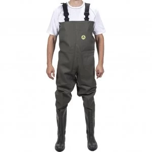 Image of Amblers Safety Tyne Chest Safety Wader Green Size 12