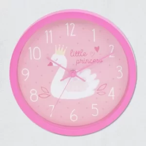 image of Swan Princess Pink Wall Clock