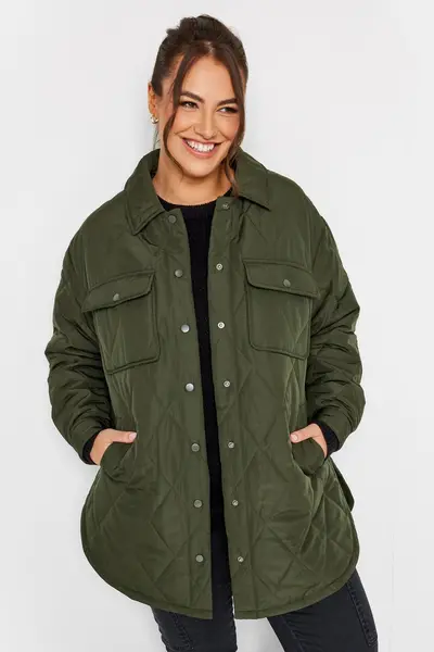 Image of Yours Quilted Jacket Green
