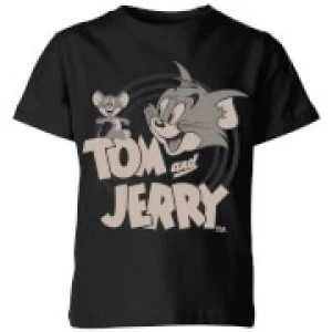 image of Tom & Jerry Circle Kids T-Shirt - Black - 11-12 Years