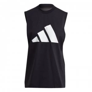 adidas 3Bar Mesh Tank Ladies - Black