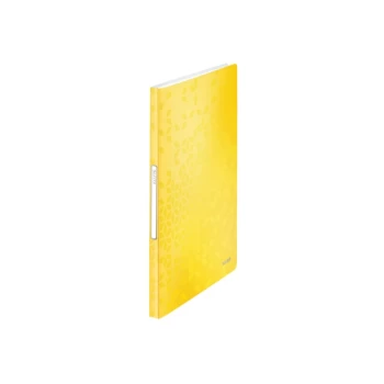 WOW Display Book Polypropylene 40 Pockets 80 Sheet Capacity A4. Yellow - Outer Carton of 10