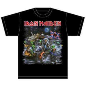 Image of Iron Maiden Knebworth Moonbuggy Mens T Shirt: X Large