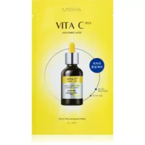 image of Missha Vita C Plus brightening sheet mask with vitamin C 27 g