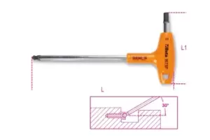 Image of Beta Tools 96TBP 10mm Ball Head Hex Key Wrench High-Torque Handle 000960692