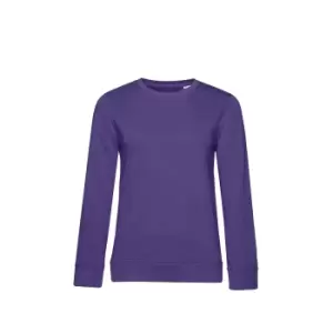 image of B&C Womens/Ladies Organic Sweatshirt (S) (Radiant Purple)