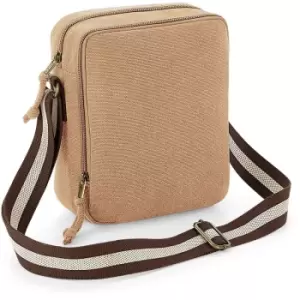 Quadra Vintage Canvas Mini Reporter Bag (One Size) (Sahara) - Sahara