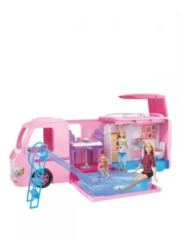 Image of Barbie Dreamcamper and Playset With Pool
