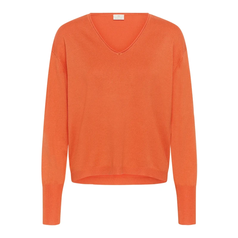 Image of Kaffe Woman sweater KAFFE Lizza Mai Orange Female XS