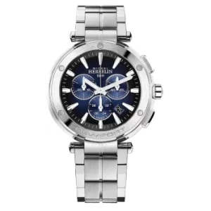 image of Michel Herbelin 37688-B35 Men&apos;s Newport Chronograph Silver Tone B