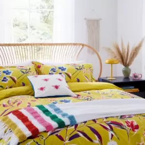 Image of Joules Homegrown Remedy Kingsize Duvet Cover Set, Antique Gold