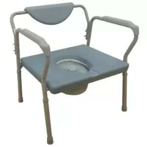 Image of Nrs Healthcare Extra Wide Height Adjustable Commode - Large