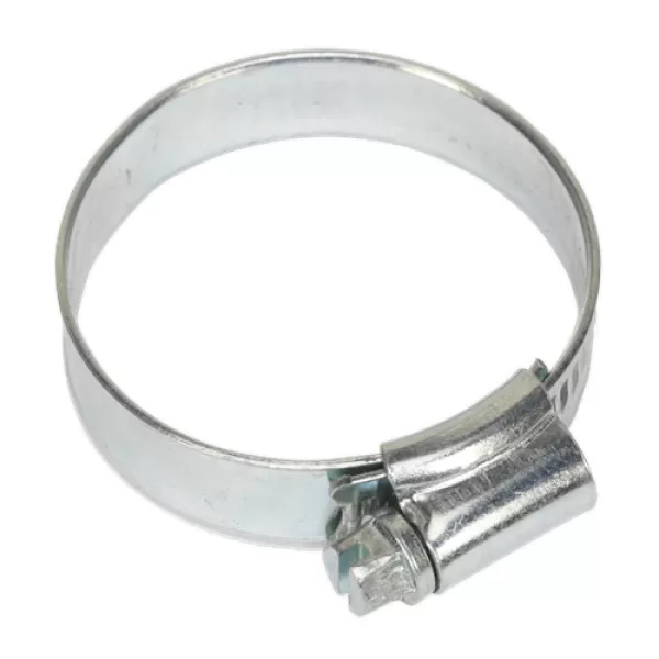 image of Genuine SEALEY SHC245 Hose Clip Zinc Plated &#216;32-44mm Pack of 20