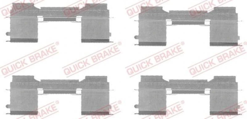 Image of QUICK BRAKE Brake pad fitting kit QUICK BRAKE 109-1729