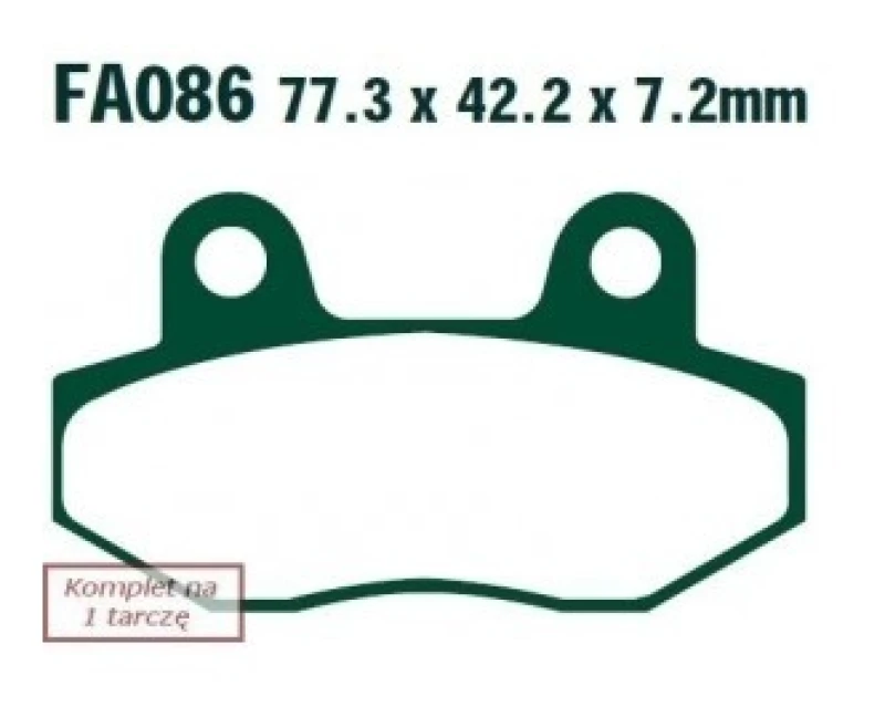 Image of EBC Brakes SFA086 Brake pad set Brake Pad Set,disc brake (402)