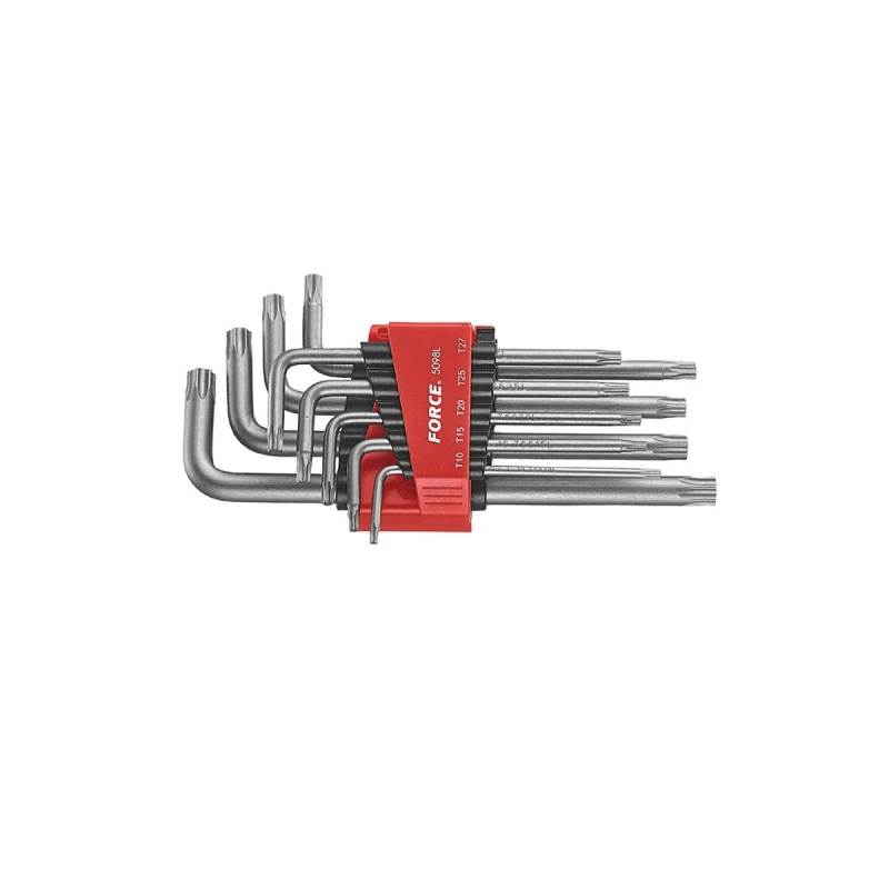 Image of FORCE 5098LT Angled Screwdriver Set Number of tools: 9, Spanner Size: T50H Angled Screwdriver Set (6627)