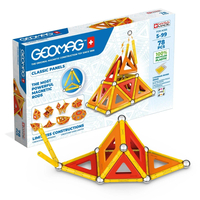 Image of Geomag Magnetic Panels - 78 Pieces Multi unisex