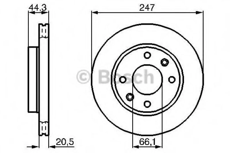 Image of Brake disc Bosch 0 986 478 211