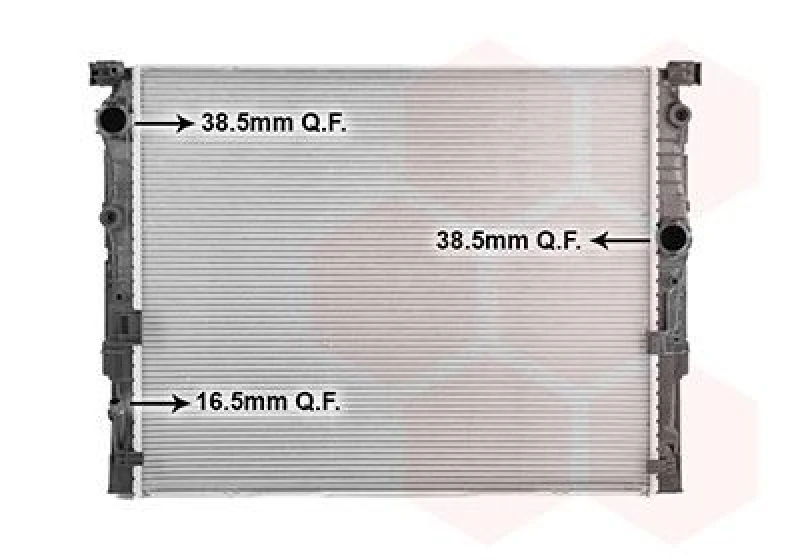 Image of VAN WEZEL Engine radiator VAN WEZEL 06012753