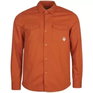 Image of Barbour Beacon Twill Overshirt - Orange