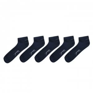 image of Slazenger 5 Pack Trainer Socks Mens - Dark Asst