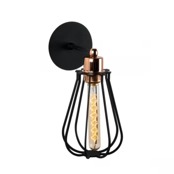 image of Fetiye - N-1120 Black Wall Lamp