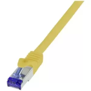 Image of LogiLink C6A027S RJ45 CAT 6A S/FTP 0.5 m Yellow
