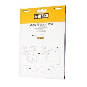 Image of Desktop Flipchart Pad Perforated Self adhesive 20 Sheets A2 594x420mm